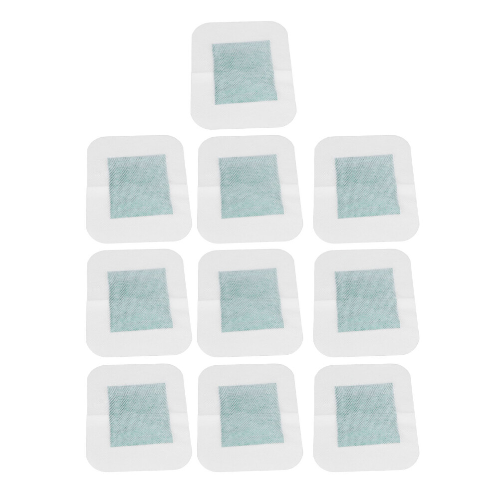 Green Natural Bamboo Charcoal Foot Pads Deep Cleansing Foot Pads Stress Relief Herbal Extract Tension Pain Relief Sleep Improvement Sub Health Foot Patch