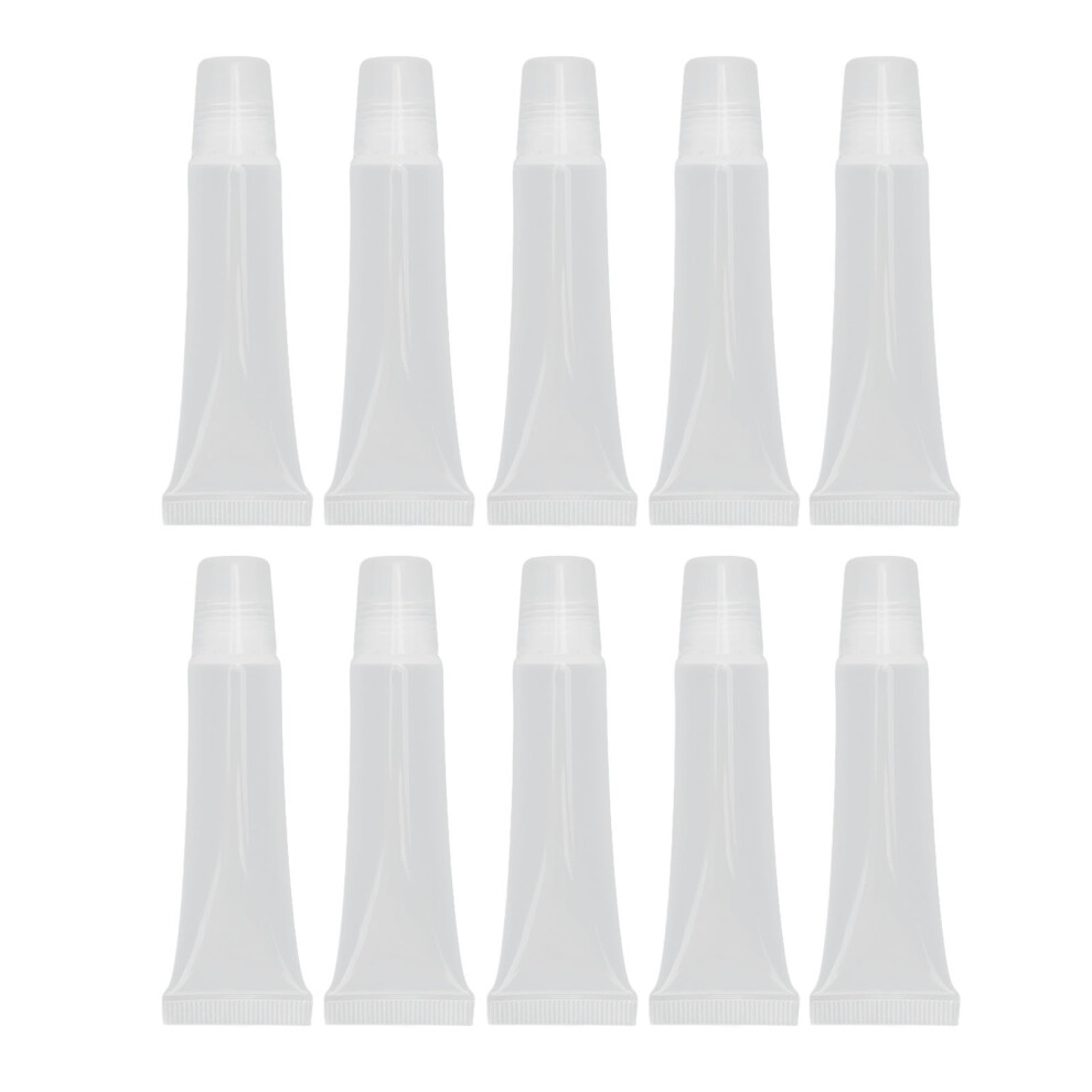 Refillable Clear Tube, Empty Lip Balm Container for DIY Cosmetics, Leakproof Design Ensures Safe Travel, Lightweight and Easy to Carry for On-the-go