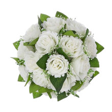 Artificial Flower Ball Artificial Rose Flowers-White
