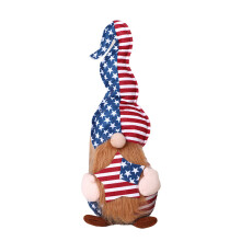 Handmade Facelesses Gnome for Independence Day Party-color