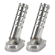 Galvanized Iron Exhaust Baffle 22mm Inlet 25mm Outlet for Motorbikes