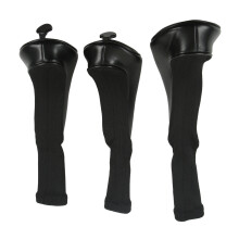 3 Stück Golfschlägerkopf-Cover wasserdichtes PU-Nylon passend für Größen Nr. 1, 3, 5