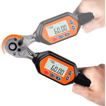 Chave de torque digital com encaixe de 3/8", ferramenta de precisão calibrada com 4 unidades de medida: Nm, Lbf-Ft, Lbf-In, Kgf-Cm, construção em