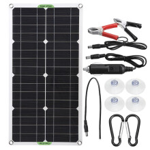 Battery Trickle Charger Kit, 250W Solar Panel for Multiple Protection, Easy to Use 18V Flexible Solar Panel Module, Long Service Life for Mobile