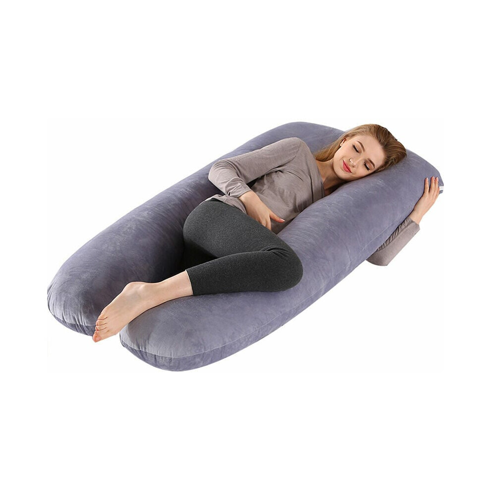 Unique Design: U-Shaped Pregnancy Pillow for Comfort and Support, Reduces Tossing and Turning, Ideal for Sleeping, Reading, and Nursing,