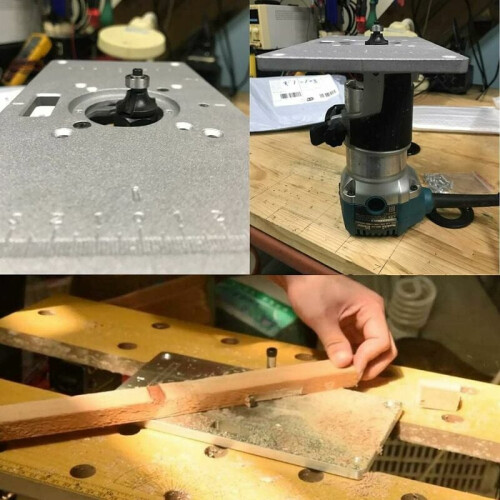 Woodworking Assistant: Silver 235X120X8Mm Multifunctional Router Table Insert Plate, Designed For Extremely High Efficiency And Smooth Surface 2