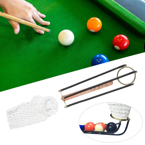 Complete Your Set: 6 Pcs Billiards Table Rail Slides + Net Bags 2