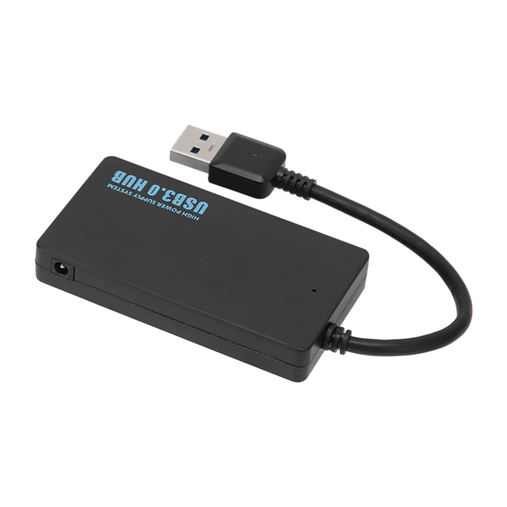 Usb 3.0 4 Port Hub High-Speed 5Gbps Efficient Heat Dissipation Dock Black 9451375462671