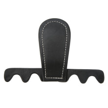 Pool Cue Rest, Portable Leaning Device For Billiard Enthusiasts, Foldable 4 Holes Cue Stick Rack, Aluminum Alloy And Saddle Leather Pool Table Accesso