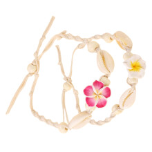 Bracelet de cheville en corde de coton délicat avec-Style B