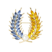 Elegante Tarwe Oor Broche Met Lange Draad Fringe Delicate-8