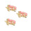 6Pièces Bracelets De À Et Cloches Roses Pour Danseuse 7