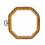 Octagonal Embroidery Hoop Imitated Wood Display Frame-14x14cm 1