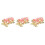 6Pièces Bracelets De À Et Cloches Roses Pour Danseuse 8