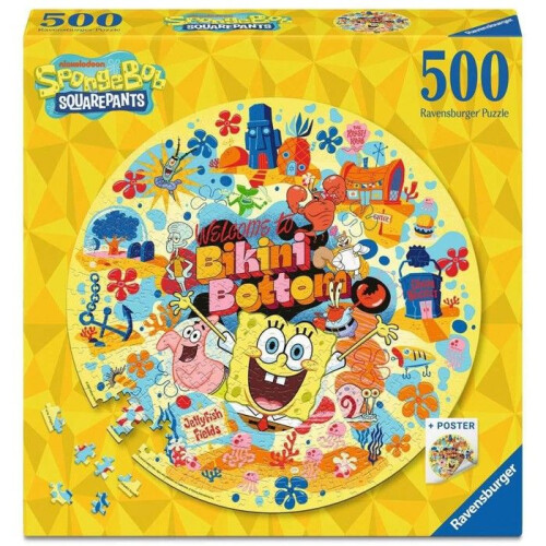 Ravensburger Ravensburger Spongebob Squarepants Circular 500 Piece Jigsaw Puzzle