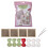 Kits de crochet de dessous de verre de fleurs pour-Vert clair 1