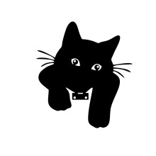 Piquets de chat en métal, décors artistiques de jardin,-JSTY068