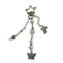 Butterfly Bowknot Heart Keychain Pendant Lovely-Star buckle