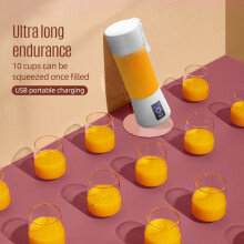 Portable Mini Blender 380ml, USB Rechargeable, 6 Blades, 22,000rpm