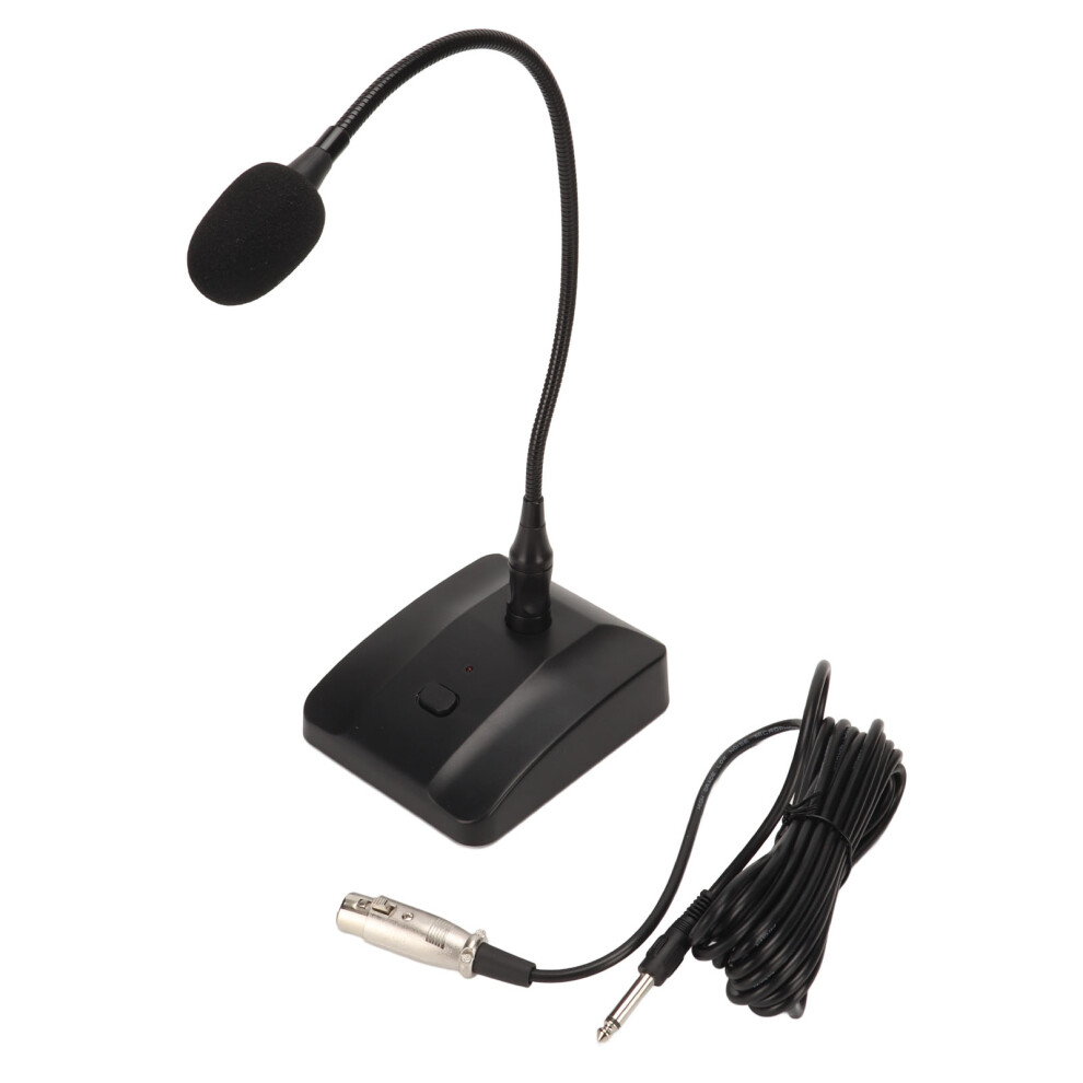 Microphone With Gooseneck Superior Audio Clarity Noise-Cancelling Flexible Design Effortless Setup Plug-And-Play Adjustable Gooseneck Unidirectional F 9176269316884