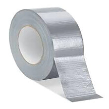 Polyethylene Coated Duct Tape, Heavy Duty Sliver Cloth Tape, Waterproof And Multi-Purpose, Flexible, Easy-Tear, No Residue, 50Mm X 25M, 1 Roll Pack