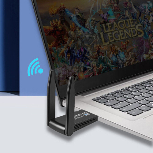 Επαναστατικός ασύρματος προσαρμογέας, USB3.0 για απαράμιλλες ταχύτητες, κεραίες 2
