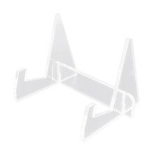 Chevalet pour présentoir en acrylique, chevalet de comptoir polyvalent avec structure de stabilisation triangulaire moulée par injection, acrylique