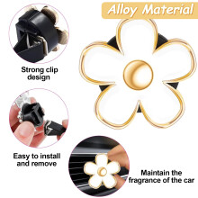 Clip per bocchetta di ventilazione dell'auto riutilizzabile e ricaricabile, bocchetta di ventilazione dell'auto con strass per donne, facile da