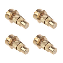 4pcs Brass High Atomization Nozzles Misting Nozzles for Garden
