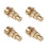 4pcs Adjustable Spray Misting Nozzles Brass Spray Head 1/2" 1