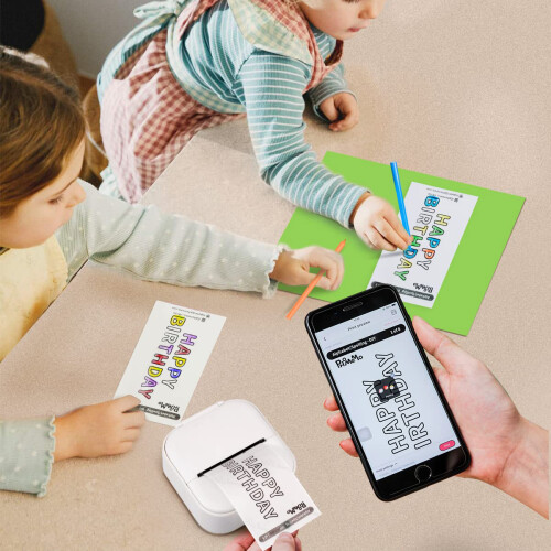 Revolutionize Your Printing Experience, Portable Printer for Wireless Printing Solution, Multi-Functional Printing on Thermal Paper, Innovative 2