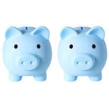 2X Large Piggy Bank, Unbreakable Plastic Money Bank, Coin Bank for Girls and Boys, Practical Gifts for Birthday()