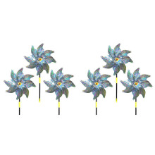 Molinos de Viento de 6 Piezas, Repelente de Pájaros, Jardín de Frutas, Molino de Viento Reflectante, Repelente de Pájaros, Repelente de Pájaros,