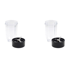 2X Replacement Blade + 16Oz Cup Set for , Replacement Parts Compatible with 250W MB1001 Blender