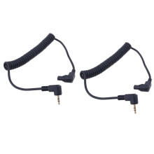 2pcs 2.5 mm -C3 Off Camera Shutter Release Cable Connection Cable, for  1D / 5D / 6D / 5DII / 5DIII / 7D / 10D