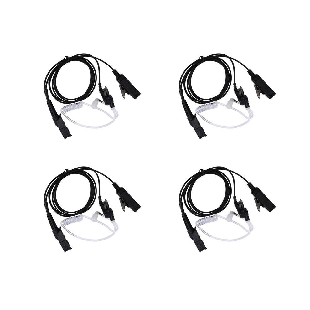 Black 4X For Mtp3100 Mtp3200 Mtp3250 Mtp3550 Earpiece Headset Ptt Radio