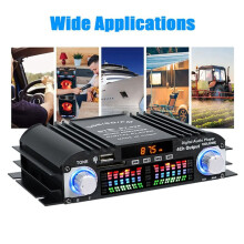 2X BT-998 HIFI Digital Audio Amplifier LCD Display ClassD Power Amplificador Radio Car Home Speaker FM USB