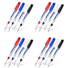 16 Stuks Deep Reach Markers Long Nose  Waterdicht Deep Hole  30 mm Reach Permanente Markers, 4 Kleuren