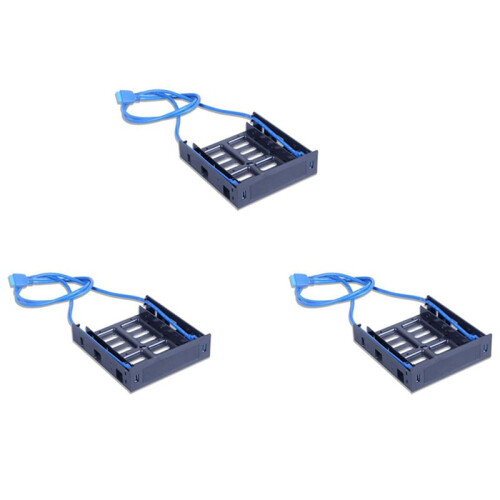 6 x Painel Frontal USB 3.0 com Dispositivo / HDD de 3,5 Polegadas ou SSD / HDD de 2,5 Polegadas para Suporte de Bandeja de Unidade óptica para