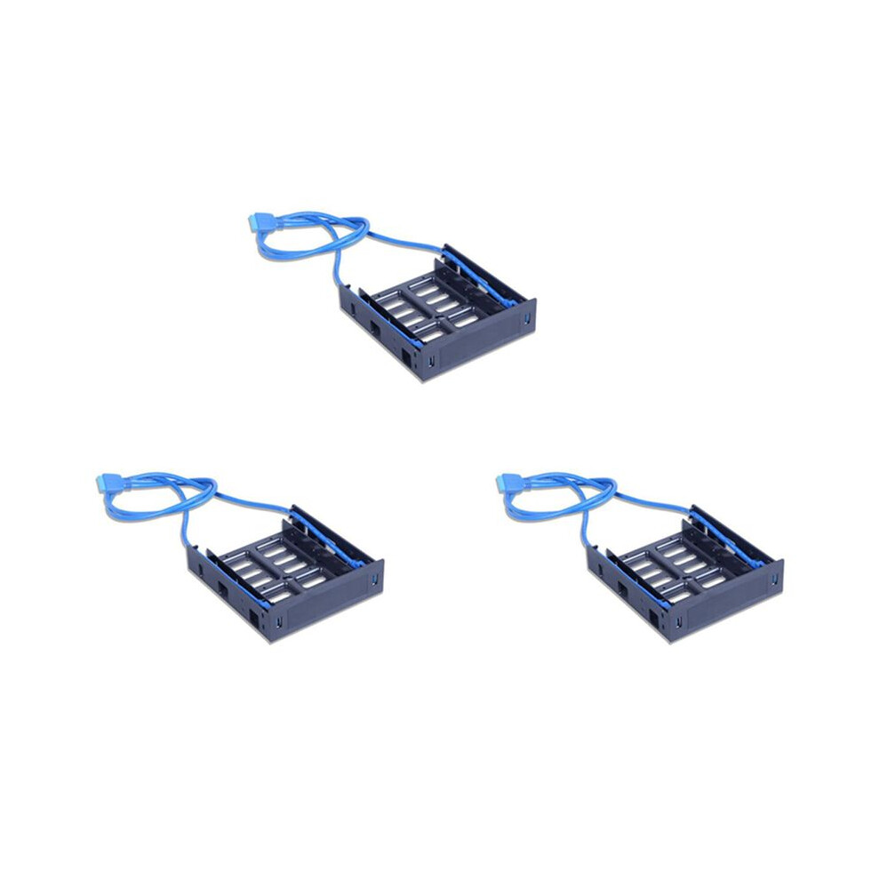 6 X Usb 3.0 Front Panel With 3.5Inch Device/Hdd Or 2.5Inch Ssd/Hdd To 5.25 Floppy To Optical Drive Bay Tray Bracket 6031632575172