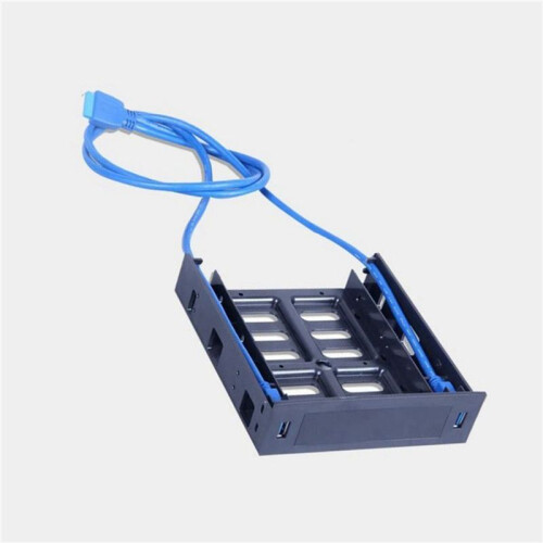 6 x Painel Frontal USB 3.0 com Dispositivo / HDD de 3,5 Polegadas ou SSD / HDD de 2,5 Polegadas para Suporte de Bandeja de Unidade óptica para 1