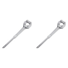 2X Spundschlüssel, Fassschlüssel, Aluminium-FassöFfner-Werkzeug für 10 15 20 30 50 55 Gallonen-Fässer, Passend für 2 und 3/4 Zoll Spundkappen