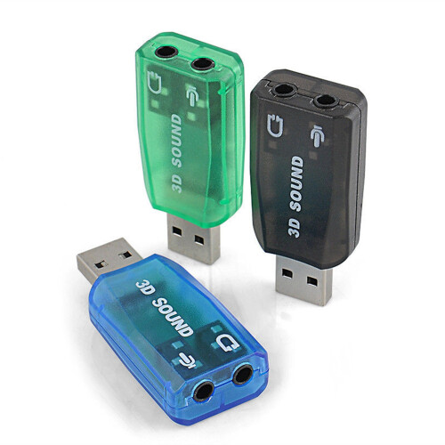2X USB PC da 3,5 mm per Cuffie Audio Stereo con Microfono per Cuffia Stereo 3D 1