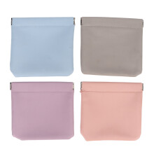 Tragbare Geldbörse mit Selbstverschluss, elegantes Design, Münzfach aus PU-Leder für Damen, wasserdicht und strapazierfähig mit leichtgängigem