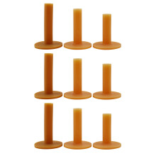 9 Piece  Tees Coffee Durable Tee Driving Range 60/ 70/ 80 mm