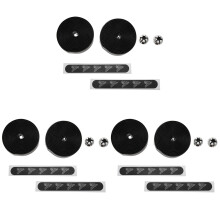 PROMEND 3X Bici da Bicicletta per Bicicletta Nastro Manubrio Nero Mesh Design Antiscivolo Impermeabile Bartape Soft EVA Cinturino in Pelle Nera 75G