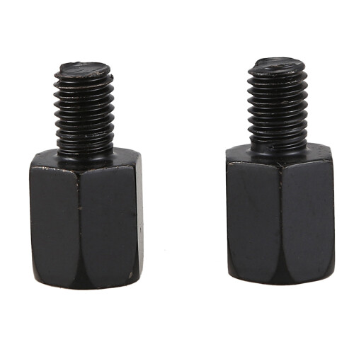 6 PCS Motorcycle Mirror Adaptors Converts Clockwise 8MM to 10MM Black 1