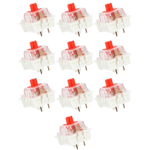 100Pcs Plastic for  Red 3 Pin MX RGB Mechanical  Keyboard Replacement
