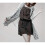 10X Scialle Sciarpa Nero Chiffon Bianco  Strisce Strisce da Donne 5