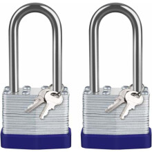 Premium set gelijksluitende hangsloten voor meerdere toegangspunten, geschikt voor alle weersomstandigheden. 40 mm grote handgreep met